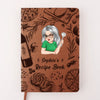 A Daily Note To Be Kind To Yourself - Family Personalized Custom Leather Journal - Mother's Day Gift For Mom, Yourself, Best Friends, Siblings, Family Members