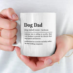 Custom Name Dog Dad Gifts for Dog Lovers - Personalized Mugs