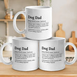 Custom Name Dog Dad Gifts for Dog Lovers - Personalized Mugs