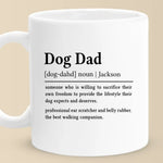 Custom Name Dog Dad Gifts for Dog Lovers - Personalized Mugs