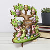 Grandma’s Love Is Deep-rooted - Family Personalized Custom 2-Layered Wooden Plaque With Stand - Easter Gift For Mom, Grandma