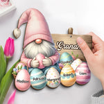 Custom Name Easter Grandma Gifts - Personalized Wooden Plaque