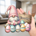 Custom Name Easter Grandma Gifts - Personalized Wooden Plaque