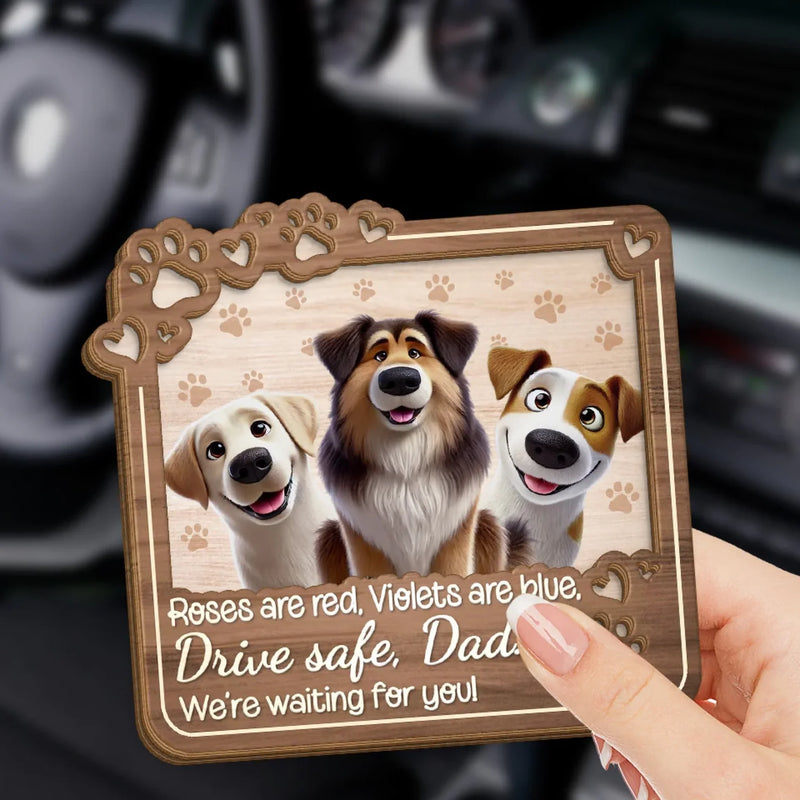 Dog Dad Drive Safe Gifts - Car Visor Clip