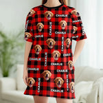 Custom Pet Photo Golden Retriever Gifts for Dog Lovers - Personalized Sleep Tee