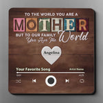 Custom Name Mother Family Song Gifts - Personalized Music Fridge Magnet