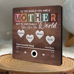 Custom Name Mother Family Song Gifts - Personalized Music Fridge Magnet