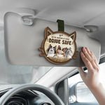 Custom Name Cat Drive Safe Gifts - Personalized Car Visor Clip