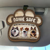 Buckle Up And Get Home To Furry Hugs - Dog Personalized Custom Car Visor Clip - Gift For Pet Owners, Pet Lovers