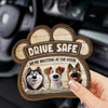 Buckle Up And Get Home To Furry Hugs - Dog Personalized Custom Car Visor Clip - Gift For Pet Owners, Pet Lovers