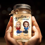 Custom Name Best Friend Gifts for Women - Personalized Mason Jar Light