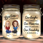 Custom Name Best Friend Gifts for Women - Personalized Mason Jar Light