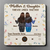 Unbreakable Love Between Mother And Daughter - Family Personalized Custom Music Fridge Magnet That Can Play Songs - Mother's Day Gift For Mom, Daughter