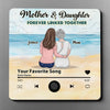 Mother And Daughter Always Intertwined - Family Personalized Custom Music Fridge Magnet That Can Play Songs - Mother's Day Gift For Mom, Daughter
