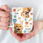 Custom Pet Name Dog and Cat Gifts for Pet Lovers - Personalized Mugs