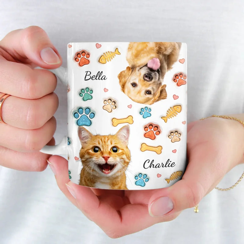 Custom Pet Name Dog and Cat Gifts for Pet Lovers - Personalized Mugs