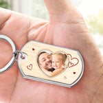 Custom Photo Daddy Drive Safe Gifts for Fathers - Personalized Keychain