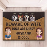 Custom Name Funny Dog Husband Gifts - Personalized Doormat