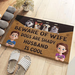 Custom Name Funny Dog Husband Gifts - Personalized Doormat