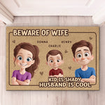 Custom Name Funny Husband Wife Gifts - Personalized Doormat