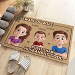 Custom Name Funny Husband Wife Gifts - Personalized Doormat