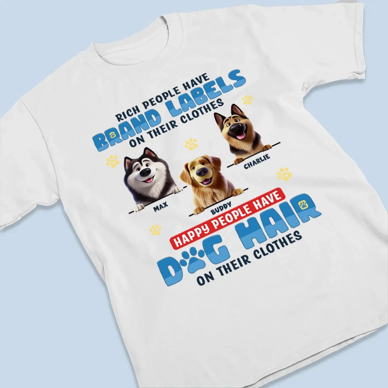 Custom Name Funny Dog Hair Gifts for Dog Lovers - Personalized Apparel