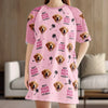 Custom Photo Best Fur Mom Ever - Dog & Cat Personalized Custom Women's Sleep Tee - Gift For Pet Owners, Pet Lovers