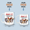 Life’s Ruff Without Us - Dog & Cat Personalized Custom Mug - Gift For Pet Owners, Pet Lovers