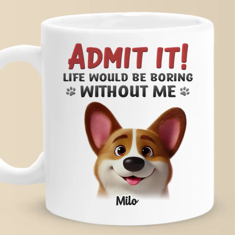 Life’s Ruff Without Us - Dog & Cat Personalized Custom Mug - Gift For Pet Owners, Pet Lovers