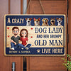 Home Of Barking Security And Unconditional Love - Couple Personalized Custom Home Decor Wood Sign - Gift For Husband Wife, Anniversary, Pet Owners, Pet Lovers