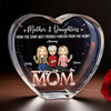 We Are Best Friends Forever From The Heart - Family Personalized Custom 3D Crystal Heart Shaped - Mother's Day, Gift For Mom, Daughter