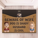 Custom Name Funny Dog Husband Gifts - Personalized Doormat