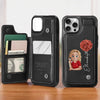 Becoming The Best Version Of Myself - Family Personalized Custom Leather Flip Wallet Phone Case - Gift For Yourself, Best Friends, Siblings, Family Members