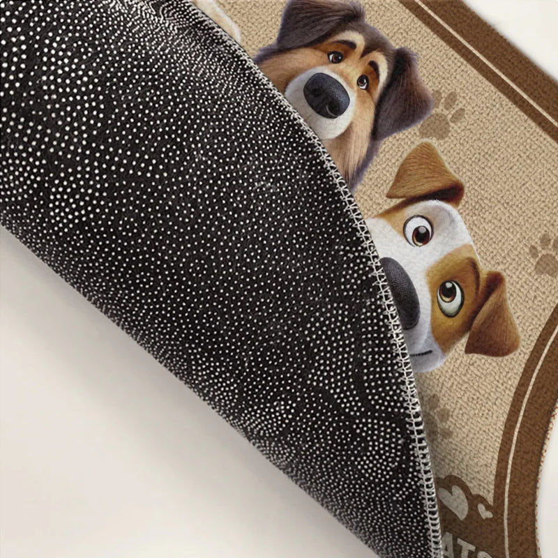 Funny Dog Lover Front Door Decor - Doormat