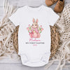 First Easter, First Memories - Family Personalized Custom Baby Onesie - Easter Gift For Baby Kids, Newborn Baby