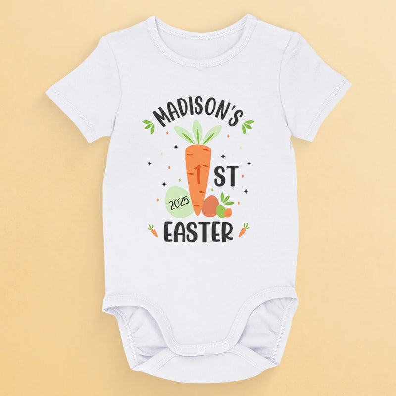 My First Easter Adventure - Family Personalized Custom Baby Onesie - Easter Gift For Baby Kids, Newborn Baby
