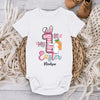 First Easter, Bunny Approved - Family Personalized Custom Baby Onesie - Easter Gift For Baby Kids, Newborn Baby