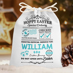 Custom Name Easter Bunny Treat Bag - Personalized Favor Bag