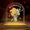 Best Mom Ever - Family  Personalized Custom Shaped 3D LED Light - Mother's Day, Gift For Mom
