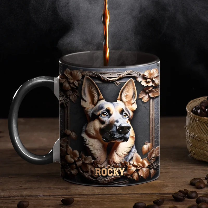Strong, Smart And Always Ready - Dog Personalized Custom 3D Inflated Effect Printed Accent Mug - Gift For Pet Owners, Pet Lovers