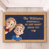 Our Love Writes Its Own Story - Couple Personalized Custom Home Decor Decorative Mat - House Warming Gift For Husband Wife, Anniversary