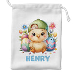 Custom Name Easter Chick Gifts for Kids - Personalized Favor Bag