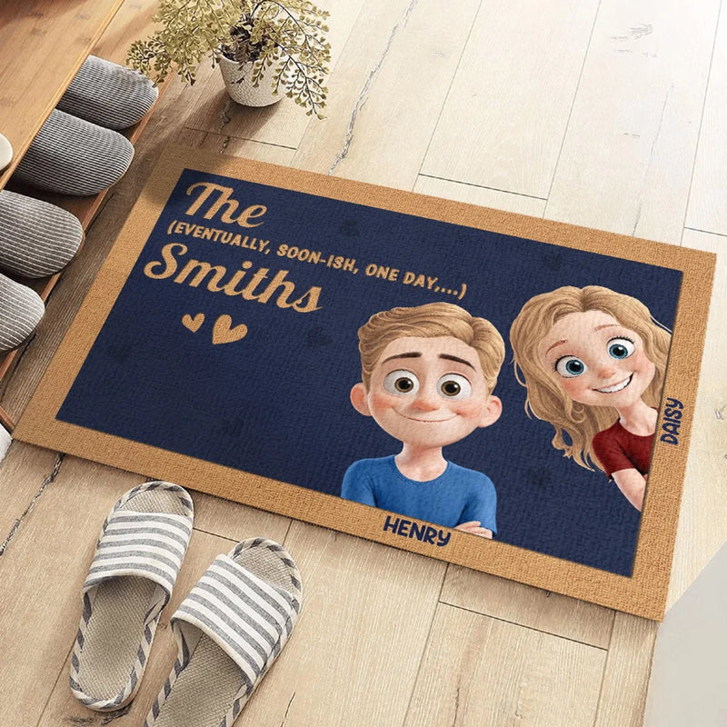 Custom Name Family Welcome Decor - Personalized Doormat