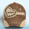 Grandpa’s Love, Forever In Our Hearts - Family Personalized Custom Hat, All Over Print Classic Cap - Gift For Family Members