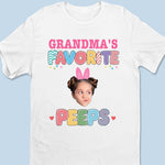 Custom Photo Grandma's Favorite Peeps Gifts for Grandma - Personalized Apparel