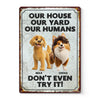 Keep Calm And Love Dogs - Dog Personalized Custom Home Decor Metal Sign - House Warming Gift For Pet Owners, Pet Lovers