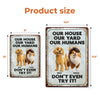 Keep Calm And Love Dogs - Dog Personalized Custom Home Decor Metal Sign - House Warming Gift For Pet Owners, Pet Lovers