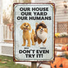 Keep Calm And Love Dogs - Dog Personalized Custom Home Decor Metal Sign - House Warming Gift For Pet Owners, Pet Lovers