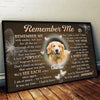 Custom Photo You Will Be Right By My Side - Memorial Personalized Custom Horizontal Poster - Sympathy Gift For Pet Owners, Pet Lovers