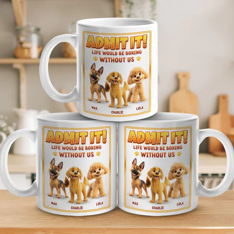 My Kid Has Four Paws And Endless Energy - Dog Personalized Custom Mug - Gift For Pet Owners, Pet Lovers